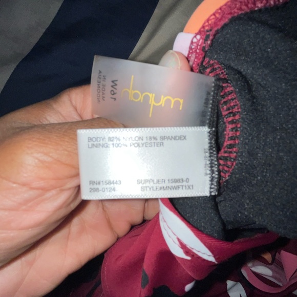 Mynah NWT Peplum Floral Swim Top - Size 16W - Picture 4 of 8